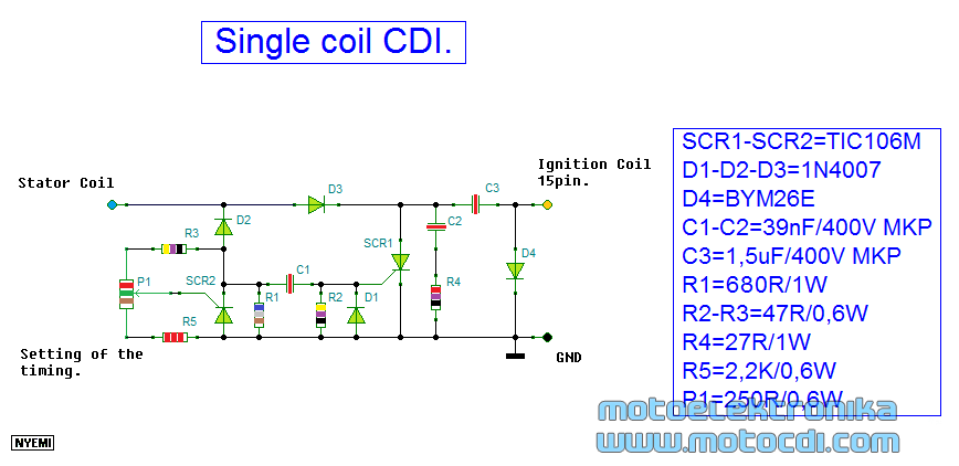 Single coil CDI.